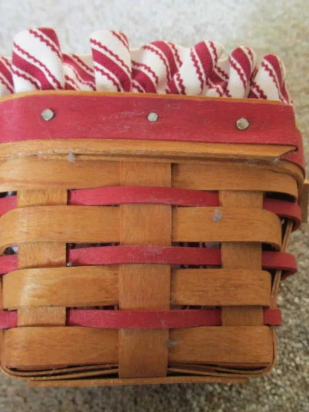 Longaberger 1995 Sweet Sentiment basket set plus extras